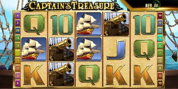 สัญลักษณ์ของเกม ทดลองเล่น Captain Treasure Pro