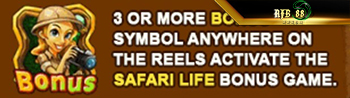 สัญลักษณ์ Bonus ทดลองเล่น Safari Life